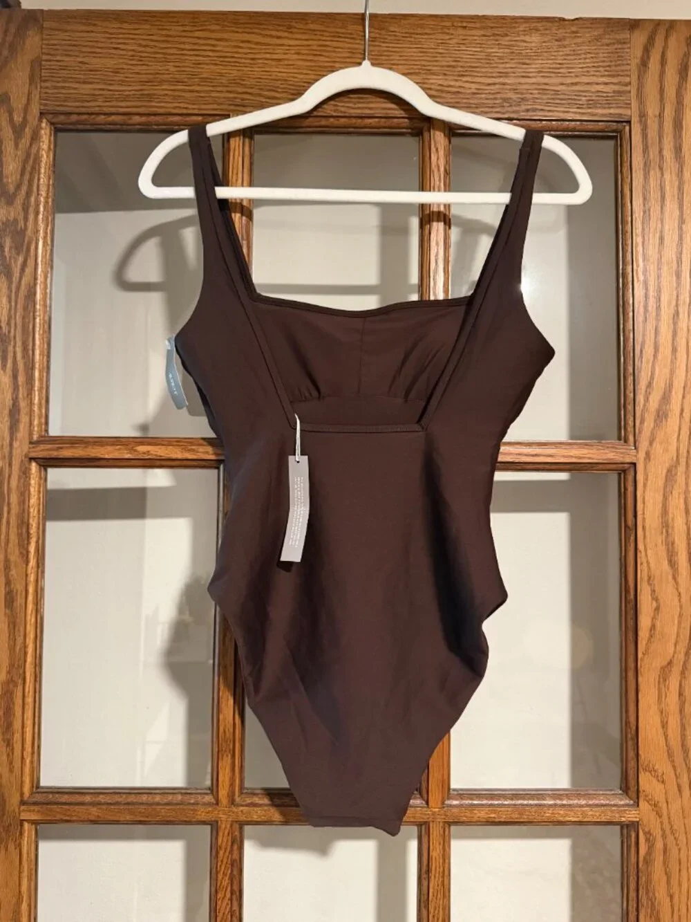 J.Crew Squareneck one-piece in Classic Sculpt™
